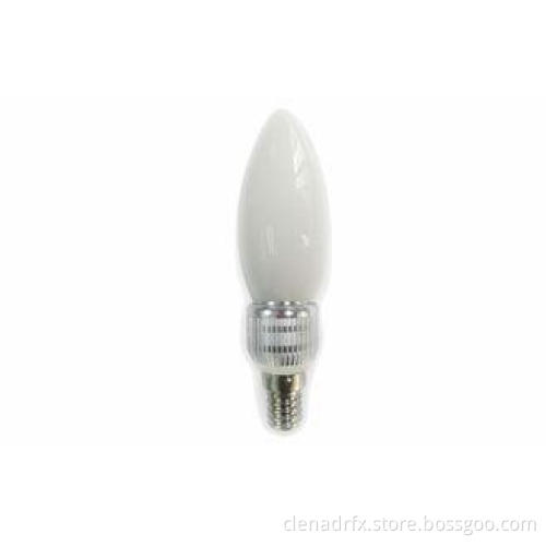 High Lumen 400Lm E14 12pcs Epistar LED Candle Bulb 5W Milky